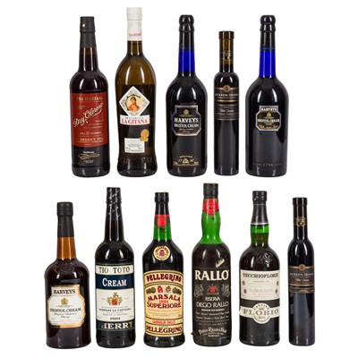 Lot 269 - Assorted Sweets, Stickies and Sherry - 11 bottles