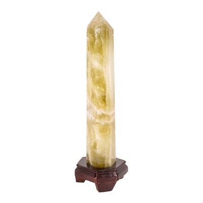 Lot 169 - A Citrine Crystal Obelisk