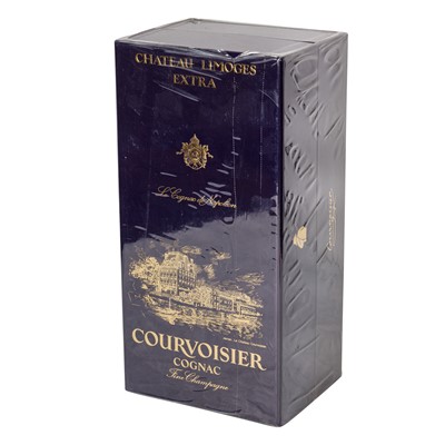 Lot 407 - Courvoisier Chateau Limoges Extra - 1 bottle