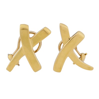 Lot 378 - Tiffany & Co Ι A pair of 'Paloma's Graffiti' stud earrings, circa 1990