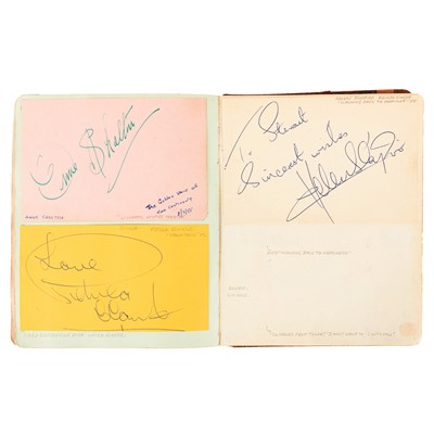 Lot 49 - Autograph Album.- Vintage Actors & Entertainers