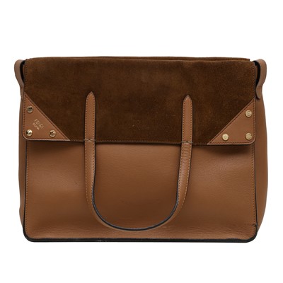 Lot 395 - Fendi Tan Brown Flip Tote Bag