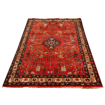 Lot 57 - An unusual antique north-west Persian rug