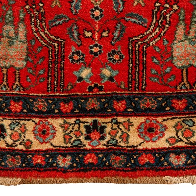 Lot 57 - An unusual antique north-west Persian rug