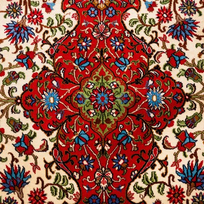 Lot 37 - A fine Qum rug, central Persia