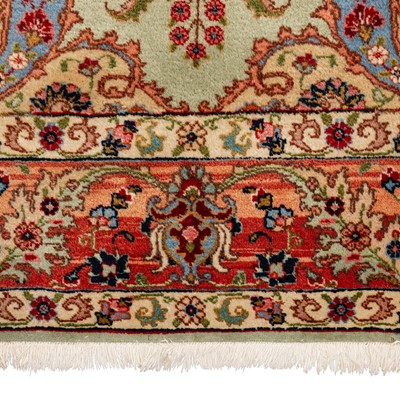 Lot 38 - A fine signed Tabriz carpet, north-west Persia