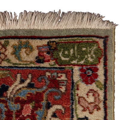 Lot 38 - A fine signed Tabriz carpet, north-west Persia