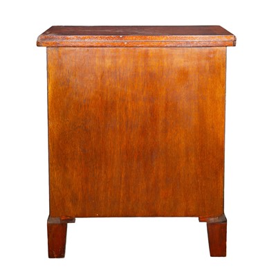 Lot 33 - A George II style burr walnut bachelors chest