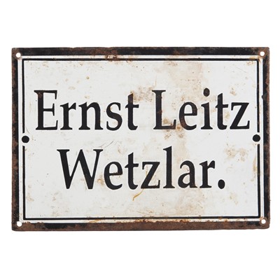 Lot 238 - Ernest Leitz Sign
