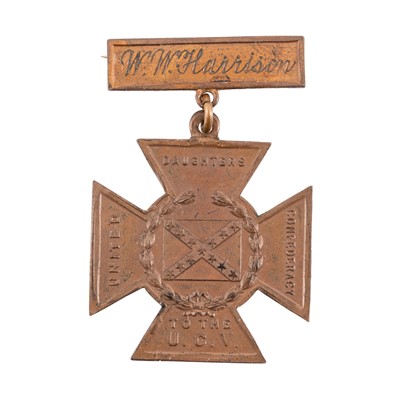 Lot 166 - American Civil War Interest - Southern Cross of Honor, United Daughters of the Confederacy