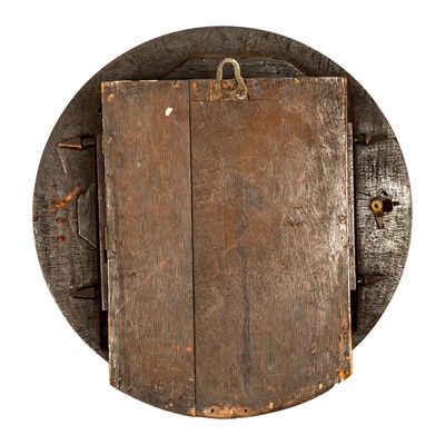 Lot 54 - Mahogany framed fusee-driven wall clock