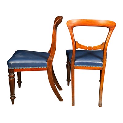 Lot 75 - A set of six Victorian mahogany dining chairs