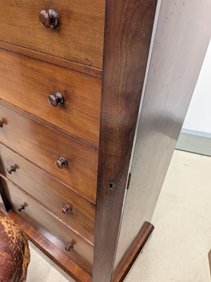 Lot 6 - A Victorian mahogany Wellington chest