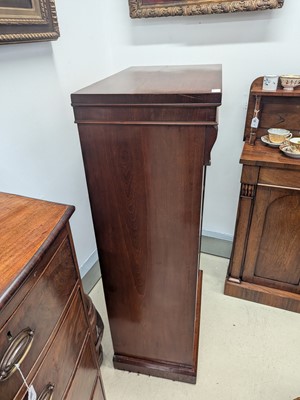Lot 6 - A Victorian mahogany Wellington chest