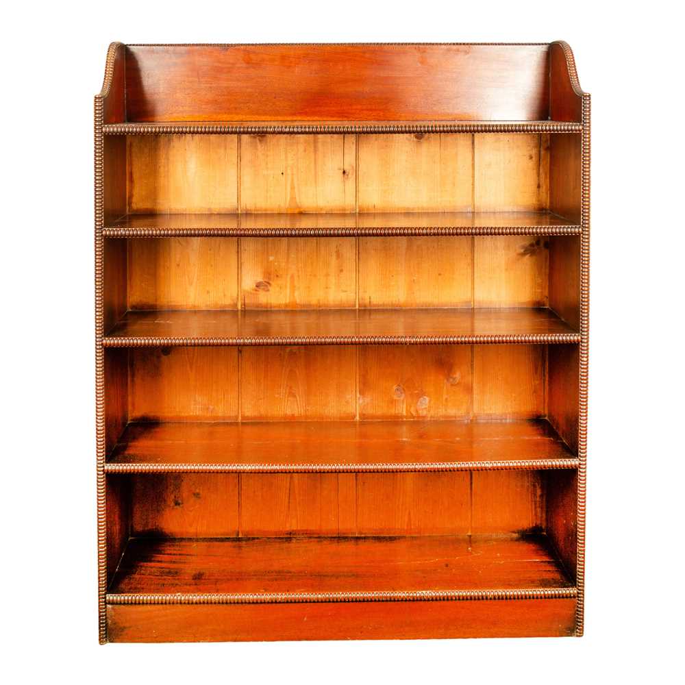 Lot 5 - A Regency mahogany open bookcase