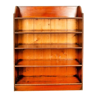 Lot 5 - A Regency mahogany open bookcase