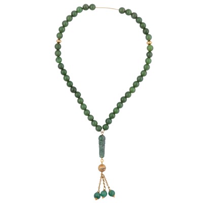 Lot 68 - Possibly by Balestra | An aventurine prayer beads tasbih