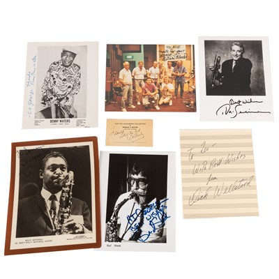 Lot Autograph Collection.- International Jazz Stars