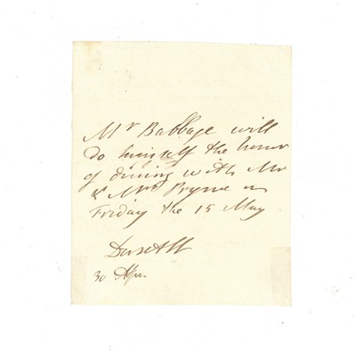 Lot Babbage (Charles)