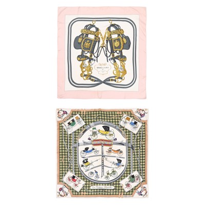 Lot 399 - Hermes Silk Scarves Set of Two