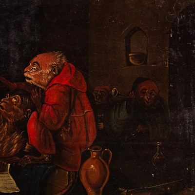 Lot 28 - Follower of David Teniers the Younger (Flemish, 1610-1690)