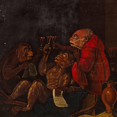 Lot 28 - Follower of David Teniers the Younger (Flemish, 1610-1690)