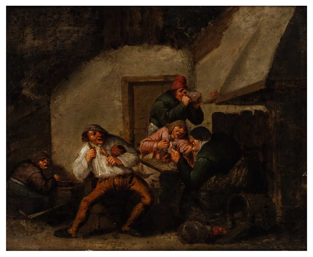 Lot 52 - Circle of Adriaen Brouwer (Flemish, 1605/06-1638)