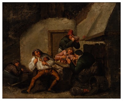 Lot 52 - Circle of Adriaen Brouwer (Flemish, 1605/06-1638)