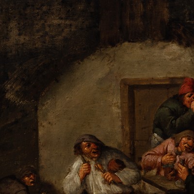 Lot 52 - Circle of Adriaen Brouwer (Flemish, 1605/06-1638)