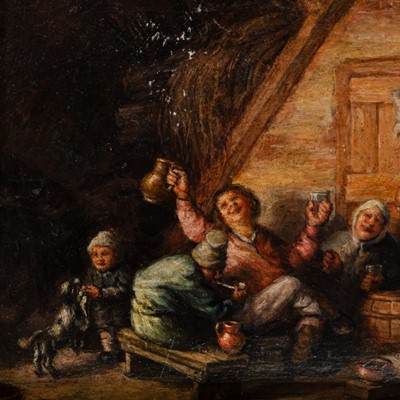 Lot 51 - Circle of Adriaen van Ostade (Dutch, 1610-1685)