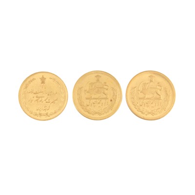 Lot 599 - Three Iranian Gold Coins