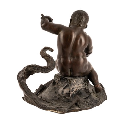 Lot 61 - After Giambologna (Flemish, 1529-1608), bronze sculpture of 'Morgante Riding on a Dragon'