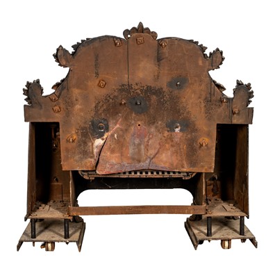 Lot 36 - Large George III cast and wrought Iron 'hob' grate, early 19th century