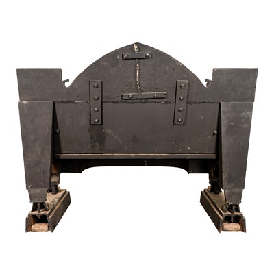 Lot 38 - Regency cast and wrought iron hob grate, possibly Irish, circa 1810