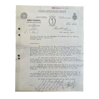 Lot 203 - Caproni aviation.