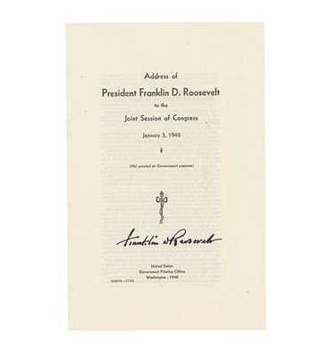 Lot 459 - Roosevelt (Franklin D.)