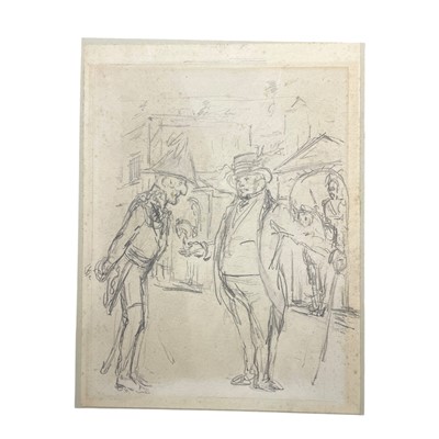 Lot 308 - Leech (John) A Bright Idea, design for a cartoon published in Punch