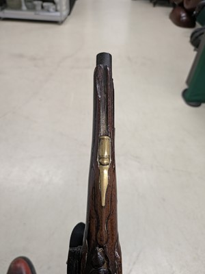 Lot 92 - A flintlock holster pistol, circa 1800