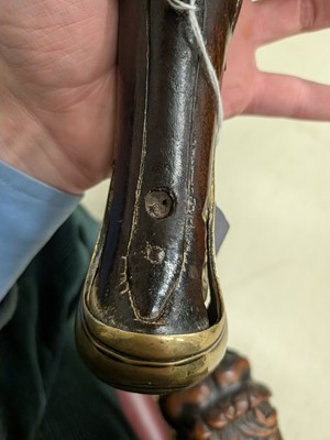 Lot 92 - A flintlock holster pistol, circa 1800