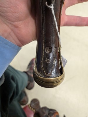 Lot 92 - A flintlock holster pistol, circa 1800