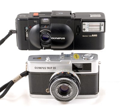 Lot 117 - Olympus XA & Trip 35 Compact Film Cameras.