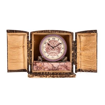 Lot 38 - A Swiss desk timepiece, late 19th / early 20th century