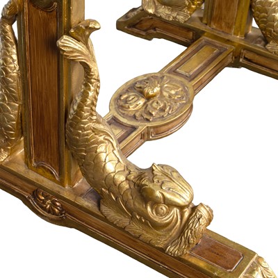 Lot 49 - An Italian parcel-gilt easel, late 19th century