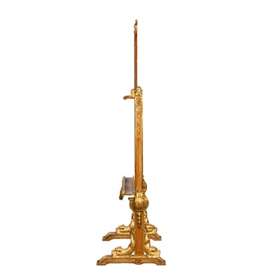 Lot 49 - An Italian parcel-gilt easel, late 19th century