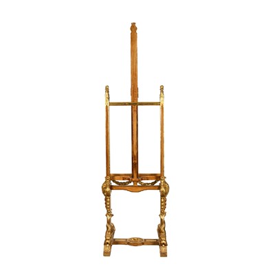 Lot 49 - An Italian parcel-gilt easel, late 19th century