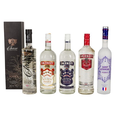 Lot 454 - Mixed Vodka - 5 bottles