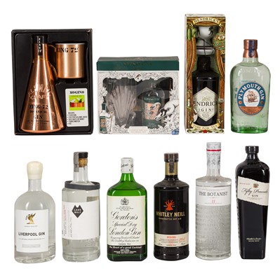 Lot 428 - Assorted Gins - 10 bottles