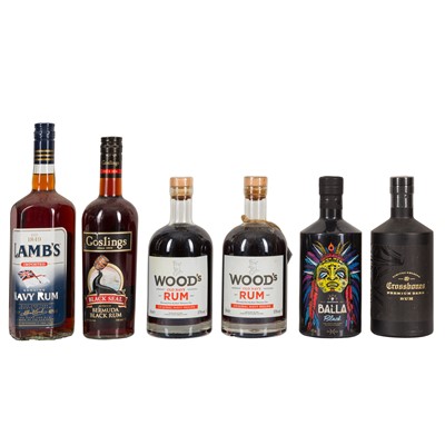 Lot 440 - Assorted Dark Rum - 6 bottles