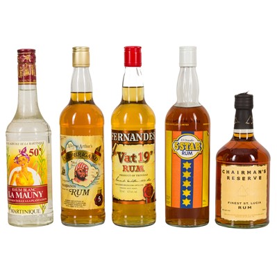 Lot 442 - Assorted Rum - 5 bottles