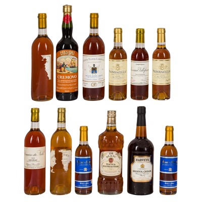 Lot 289 - A Selection of Stickies and Sweeties - 12 bottles